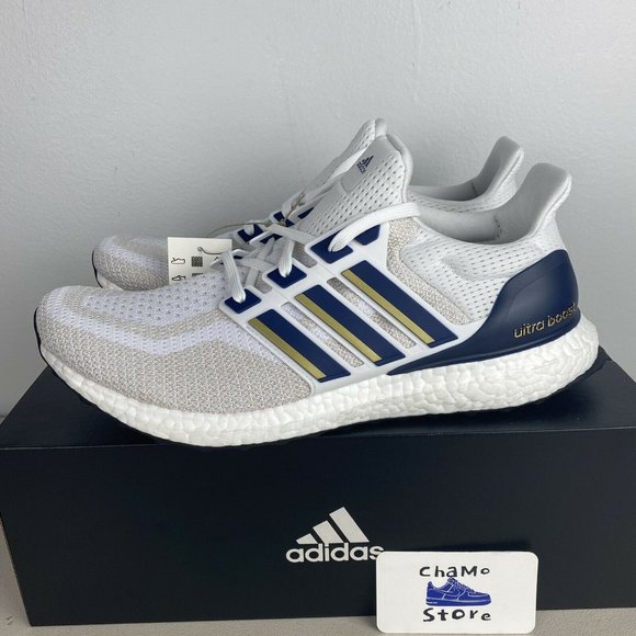Adidas UltraBoost 2.0 DNA Mens Stefon Diggs PE White Navy Gold - Picture 3 of 12
